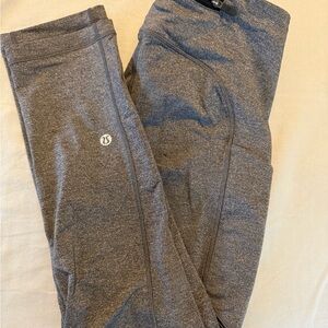 Lululemon Charcoal Heather Capri length Leggings